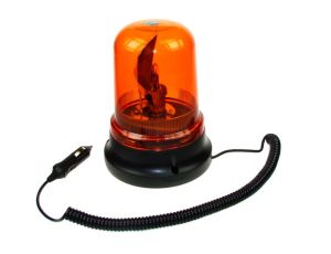 Lampa ostrzegawcza pomarańczowa 12V H1 35W magnes